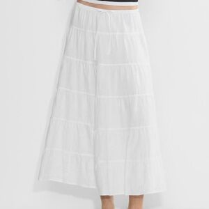 Aritzia bouquet linen skirt